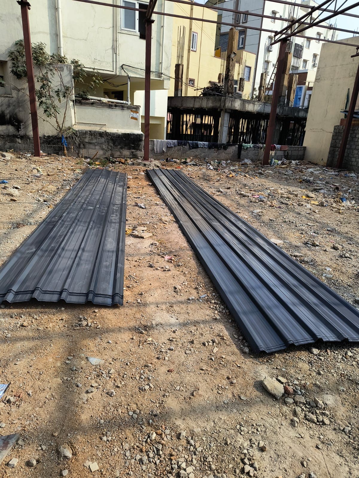 Commercial development — construction progress