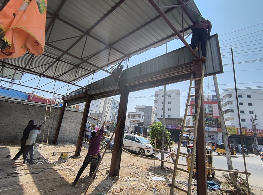Commercial development — construction progress