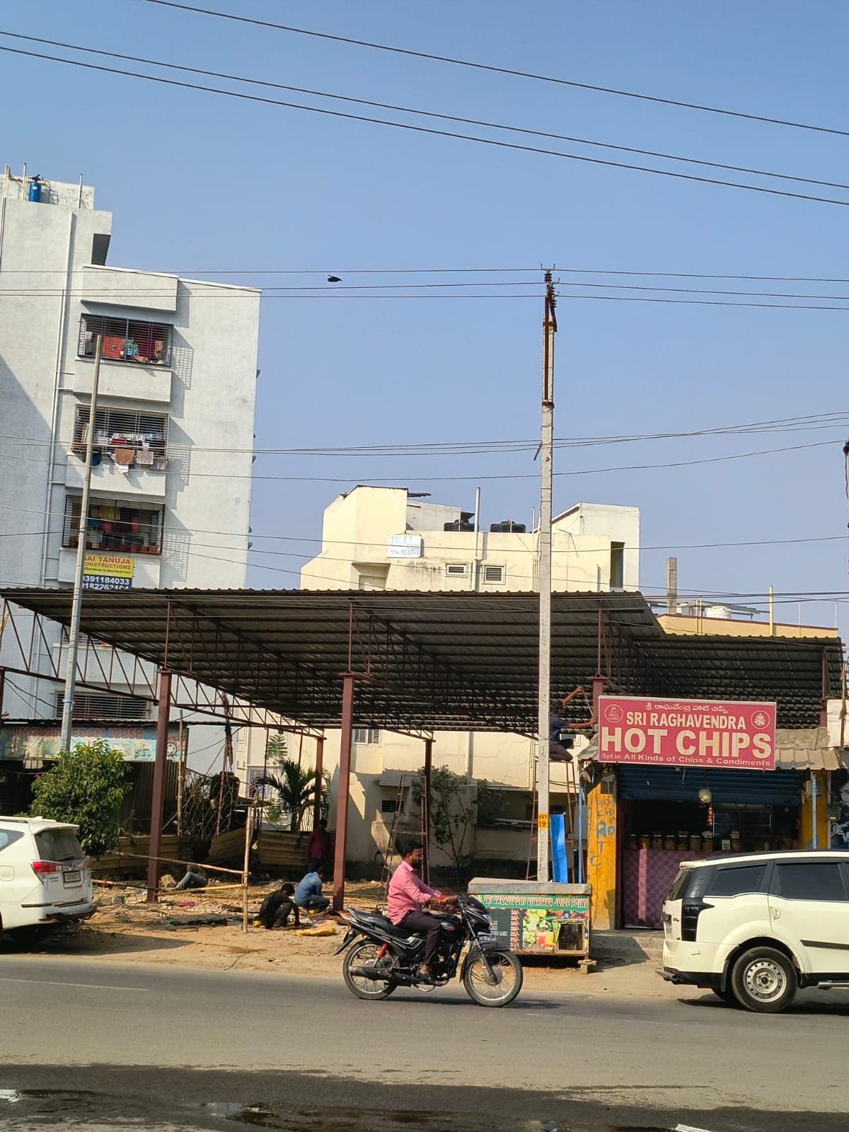Commercial development — construction progress