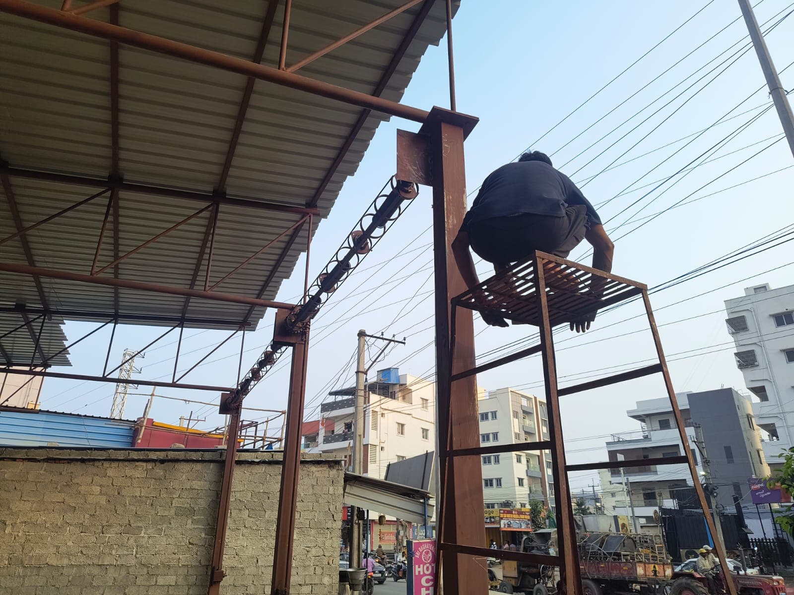 Commercial development — construction progress