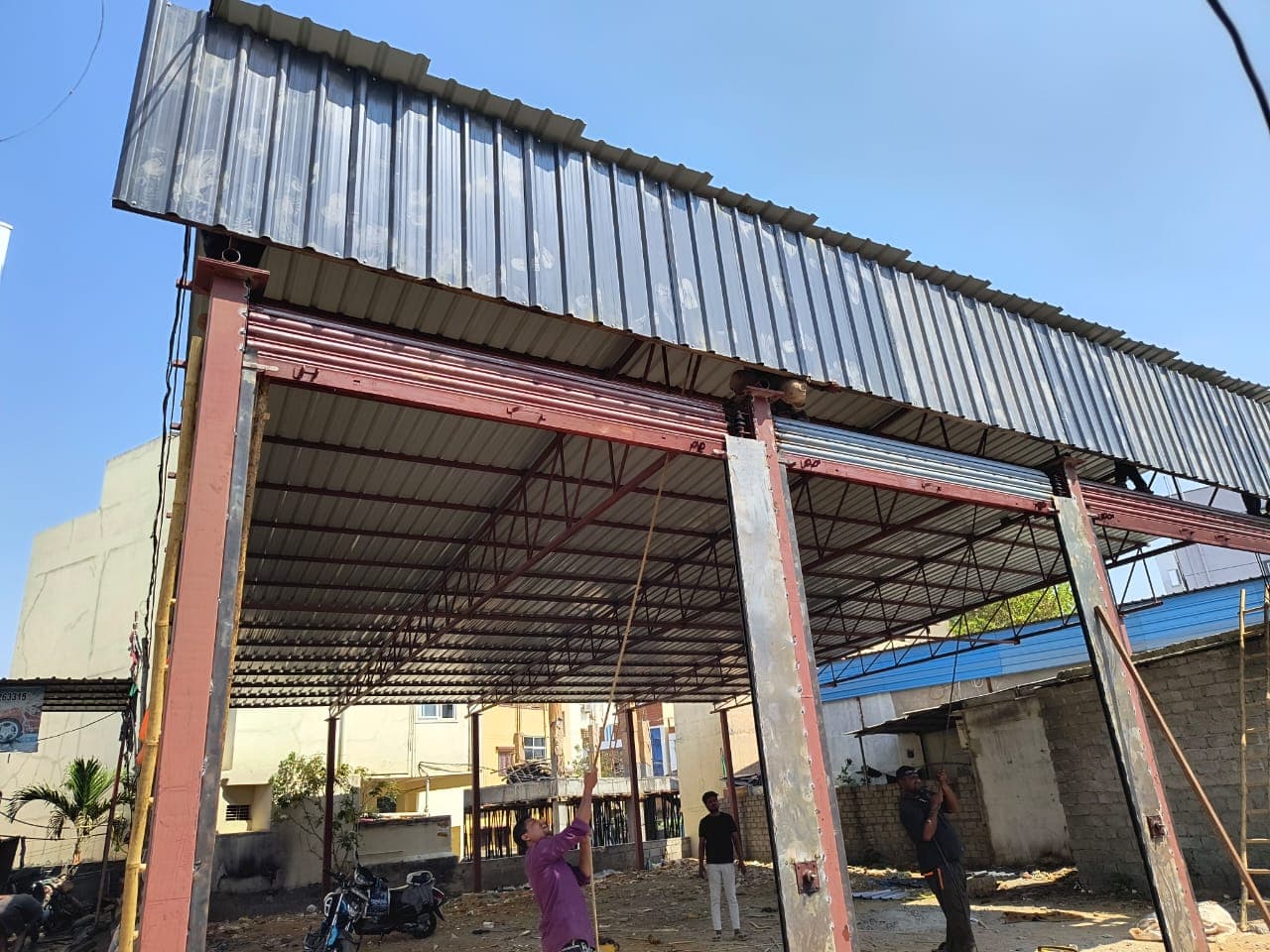 Commercial development — construction progress