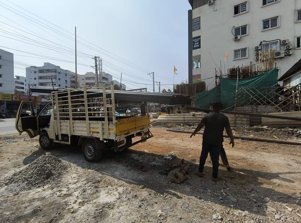 Commercial development — construction progress
